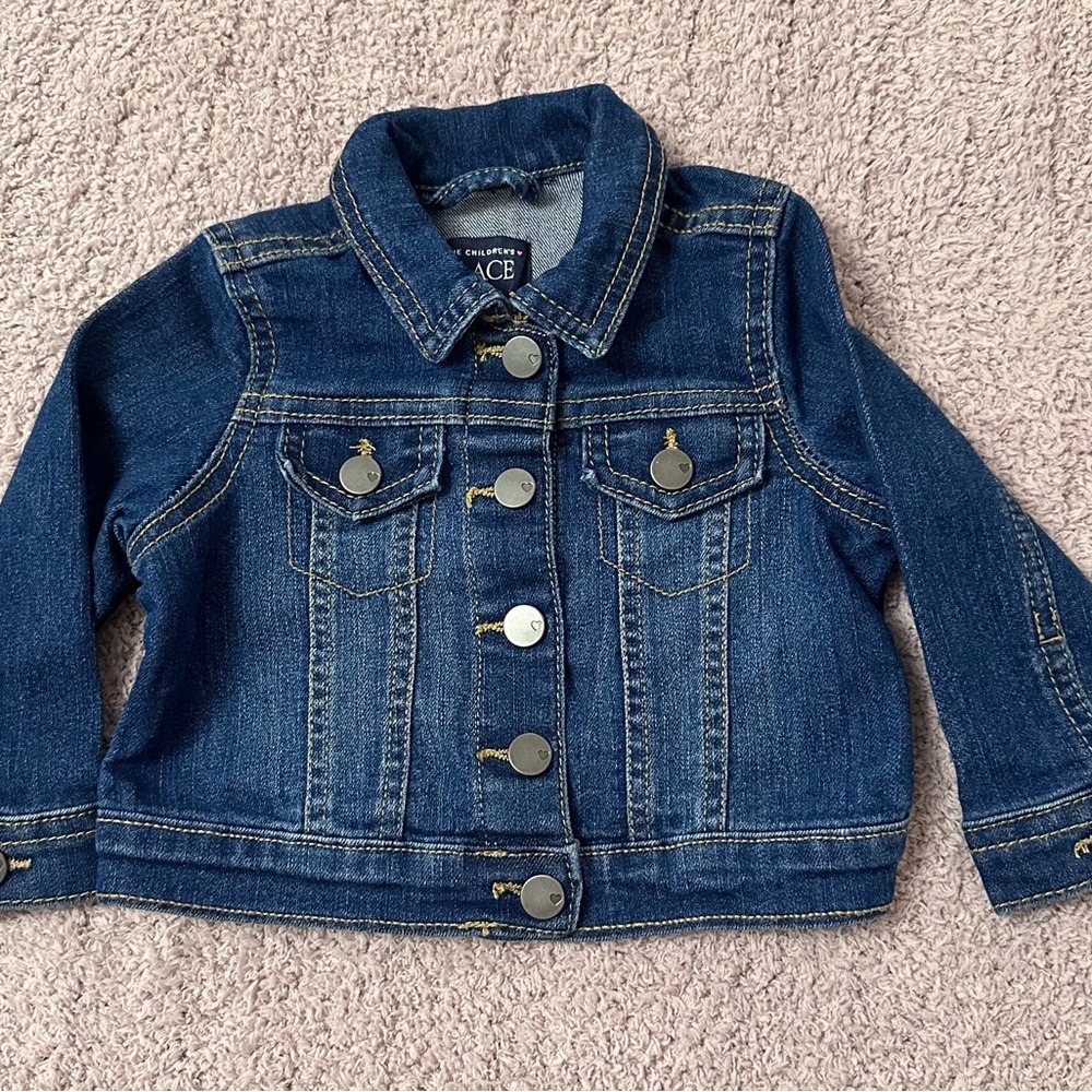The Children’s Place Denim Jacket 9-12M • Like New Baby Jean Jacket - Picture 1 of 3